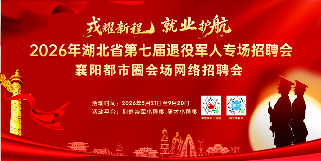 2026年湖北省第七届退役军人专场招聘会襄阳都市圈会场网络招