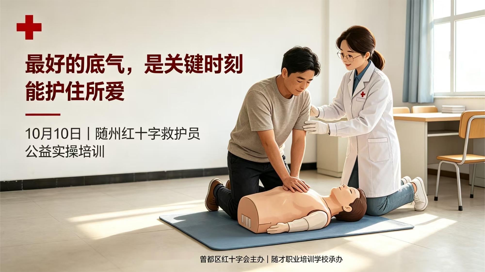 最好的底气，是关键时刻能护住所爱｜10月10日随州红十字急救